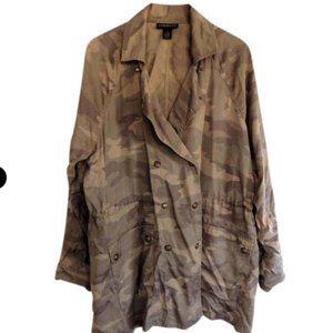Lane Bryant Camo Snap Button Jacket Size 18/20